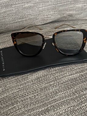 Quay Australia Sunglasses French Kiss Cat Eye Tortoise/Gold - Rare Style